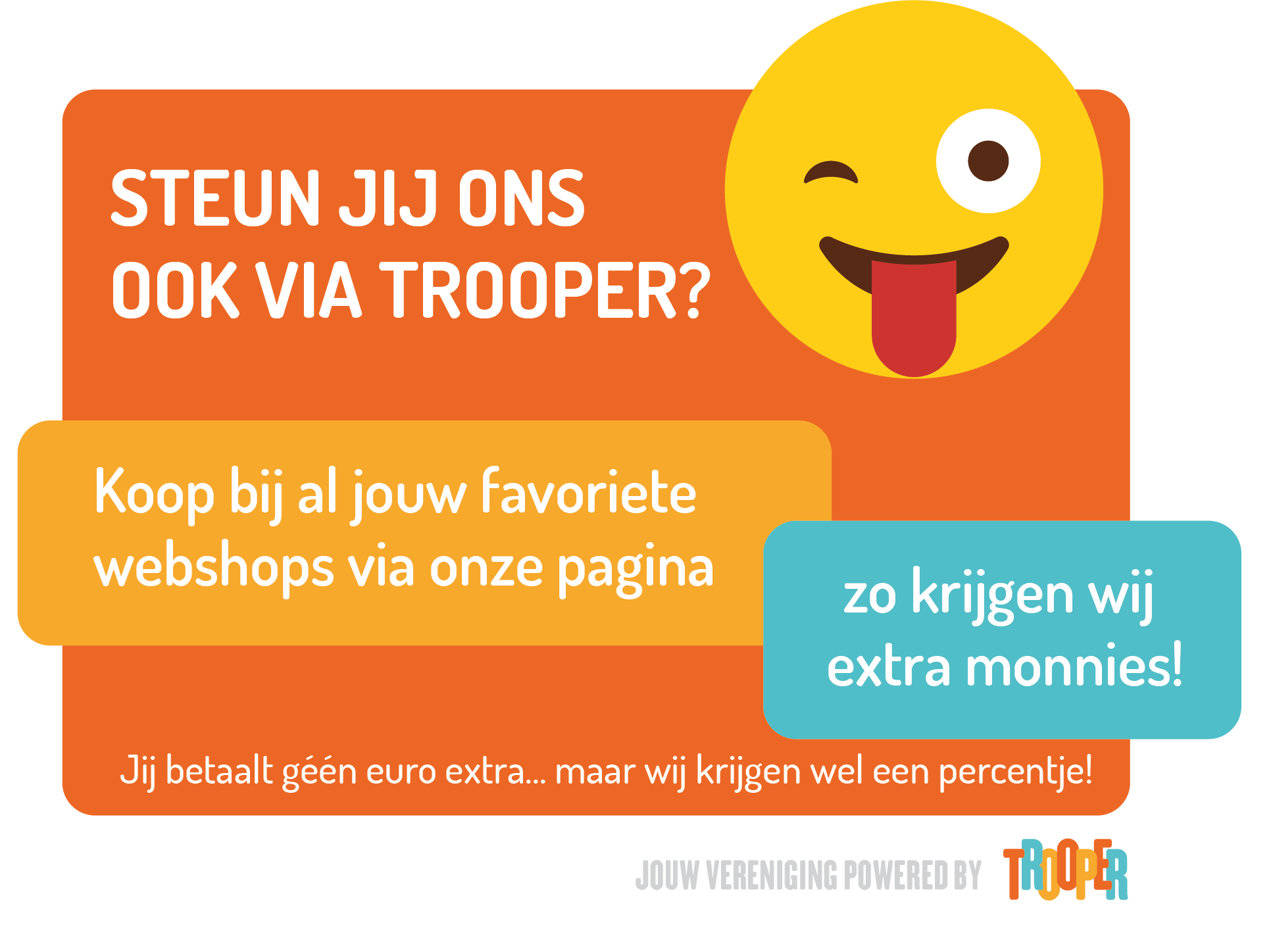 De Tondeloos VZW helpen via Trooper online aankopen